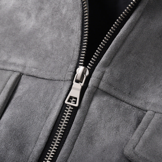 Men's Cotton Zip Jacket – Multi-Pocket Regular Fit
