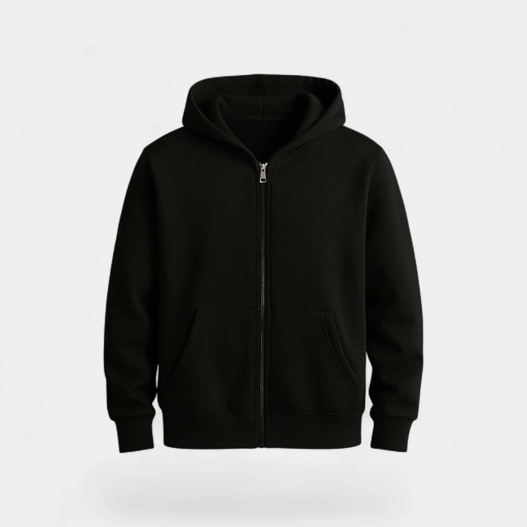 Men's Technical Blend Zip Cardigan – Relaxed Fit with Hood
