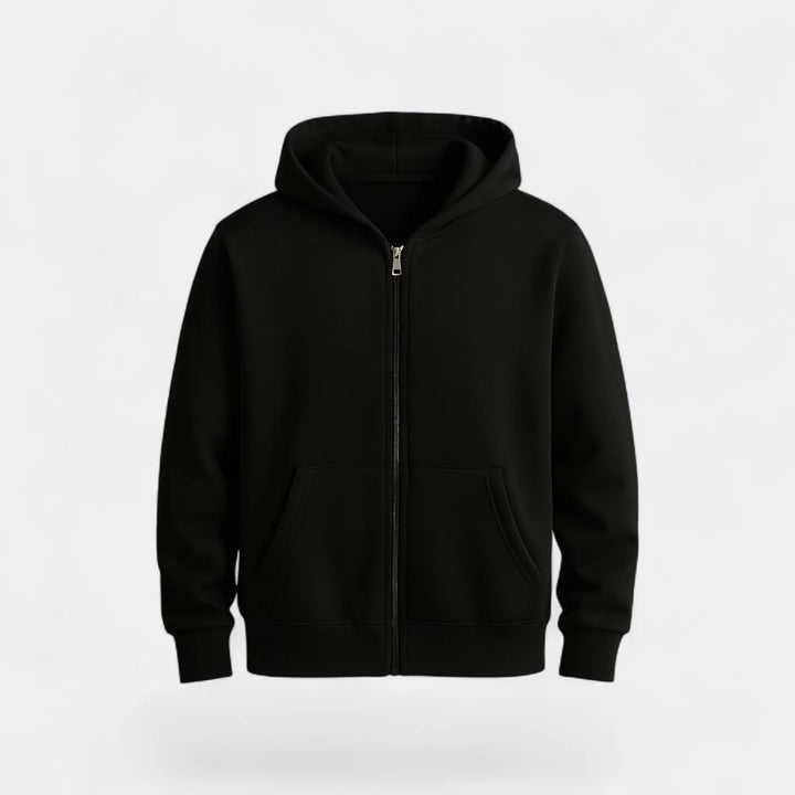 Men's Technical Blend Zip Cardigan – Relaxed Fit with Hood