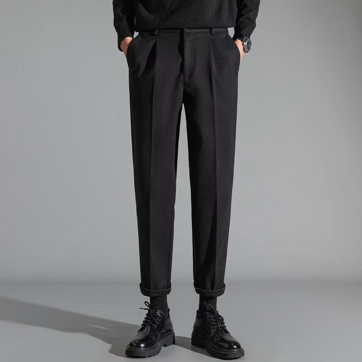 Men's Corduroy Trousers – Slim-Fit Straight-Leg Style