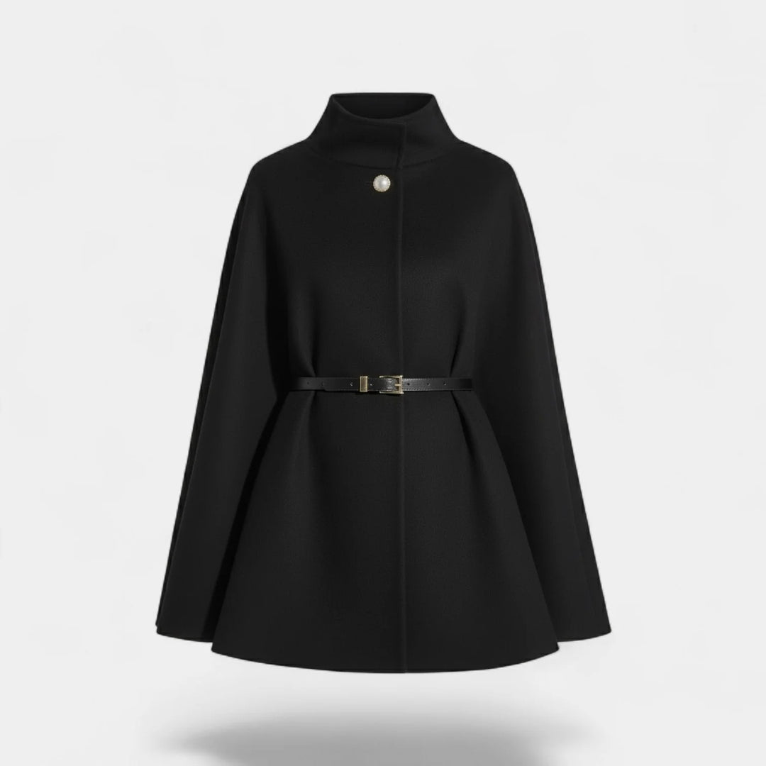 Women's Wool Blend Short Coat – Structured Fit, Warm Lined Design