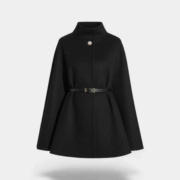Women's Wool Blend Short Coat – Structured Fit, Warm Lined Design