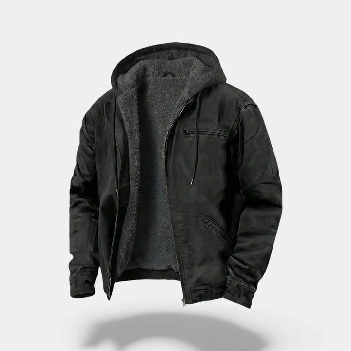 Men's Fleece Zip Hoodie – Relaxed Fit Technical Design
