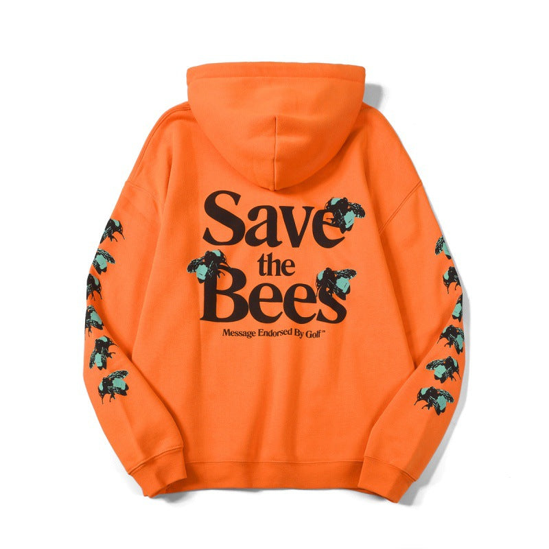 Men's Cotton Hoodie – Thick Hip Hop Animal Graphic