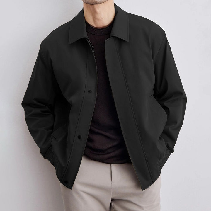 Men's Slim Fit Lapel Jacket – Structured Korean Style Blazer