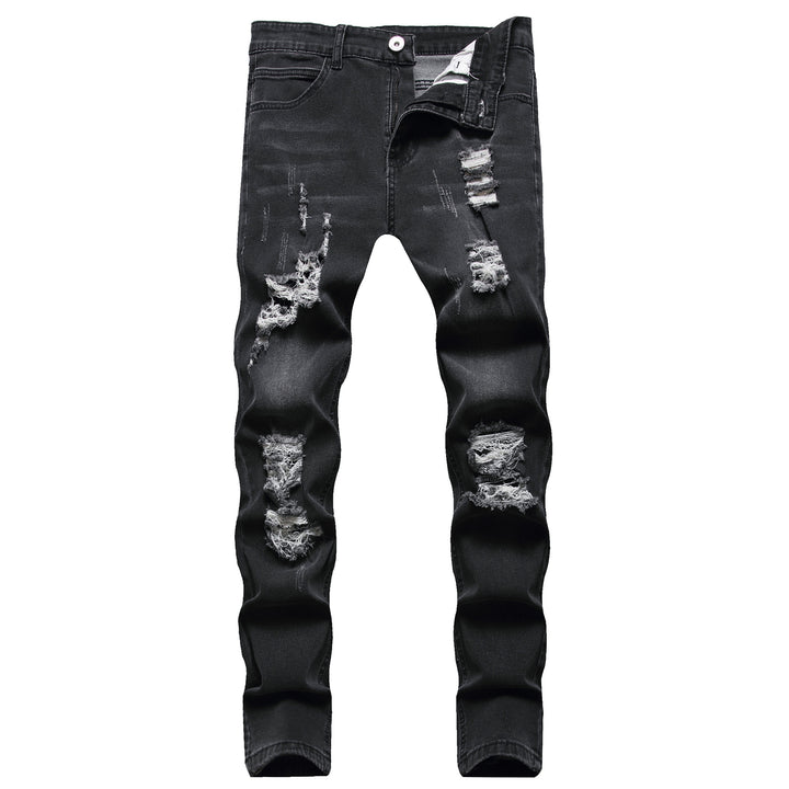 Men's Skinny Fit Cotton Denim Trouser – Micro-Stretch, Matte Finish
