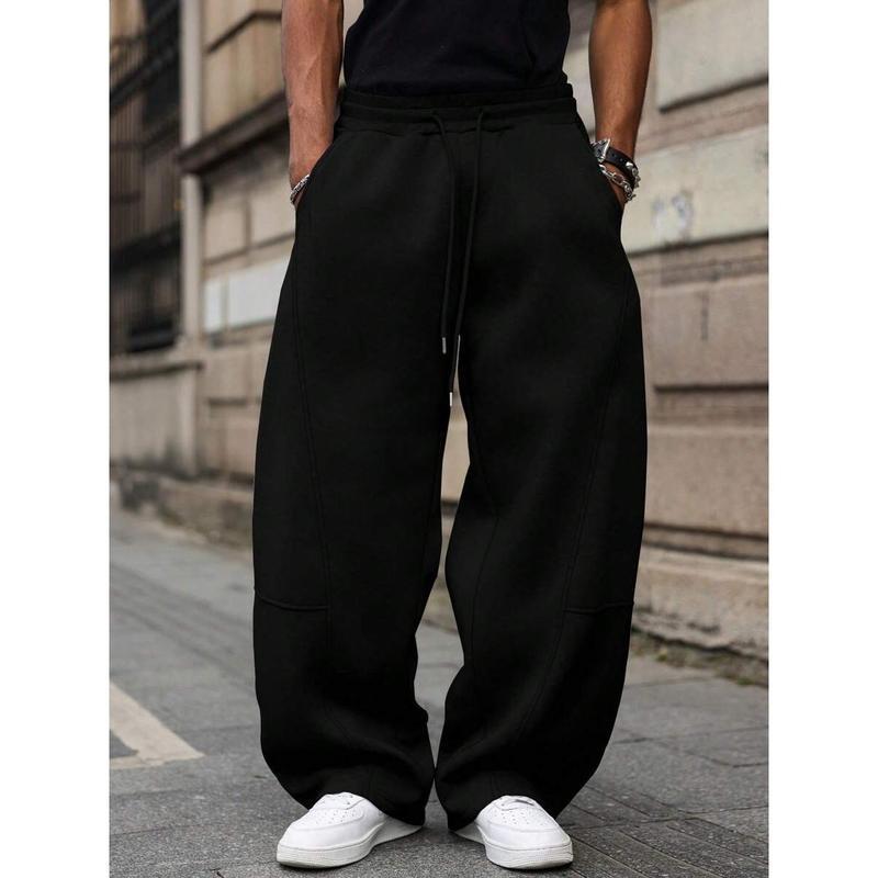 Men's Straight High Waist Cropped Pants – Lightweight Modern Fit