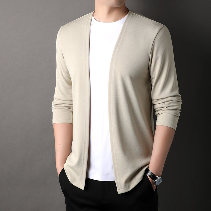 Men's Knit Cardigan Sweater – Relaxed Fit Cotton Blend Everyday Layer