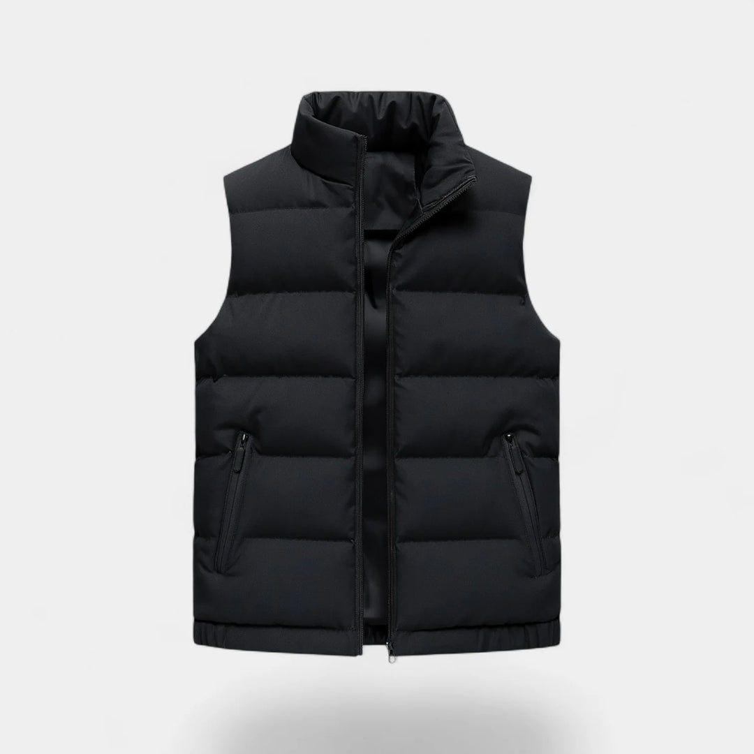 Men's Quilted Vest – Lightweight Fitted Technical Fabric