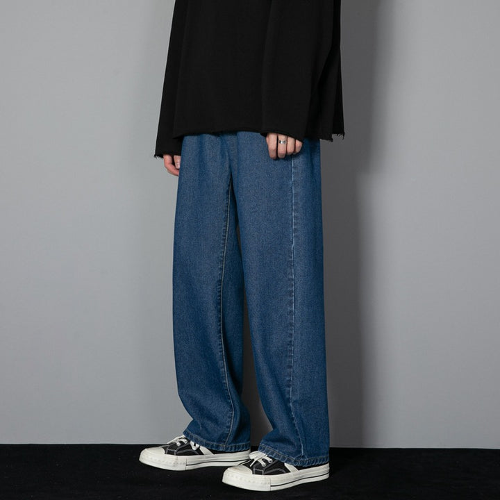 Men's Straight-Leg Denim Trouser in Cotton – Modern Slimming Fit