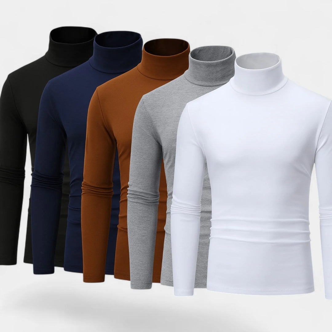 Men's Slim Fit Turtleneck Sweater Set – Everyday Refined Knitwear