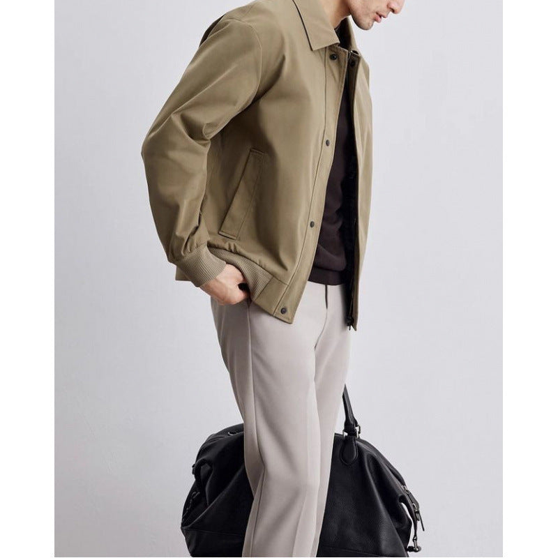 Men's Slim Fit Lapel Jacket – Structured Korean Style Blazer