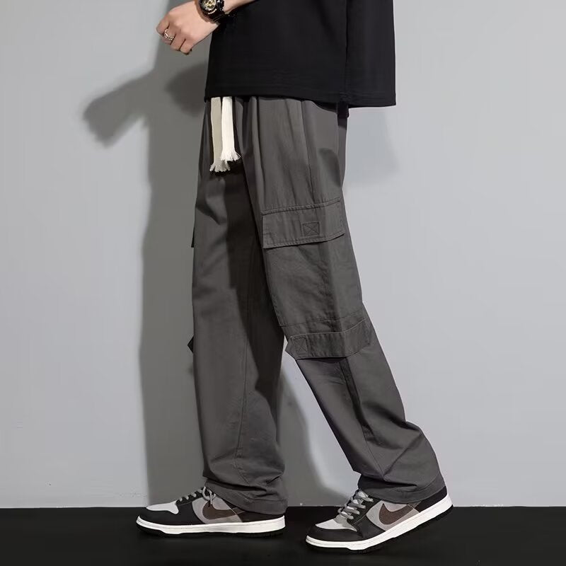 Men's Loose Straight Trouser – Cotton Blend Retro Fit
