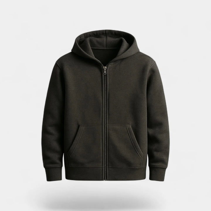 Men's Technical Blend Zip Cardigan – Relaxed Fit with Hood