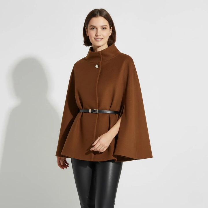 Women's Wool Blend Short Coat – Structured Fit, Warm Lined Design