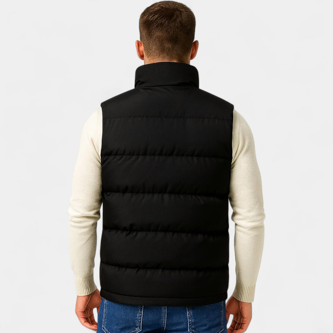 Men's Quilted Vest – Lightweight Fitted Technical Fabric