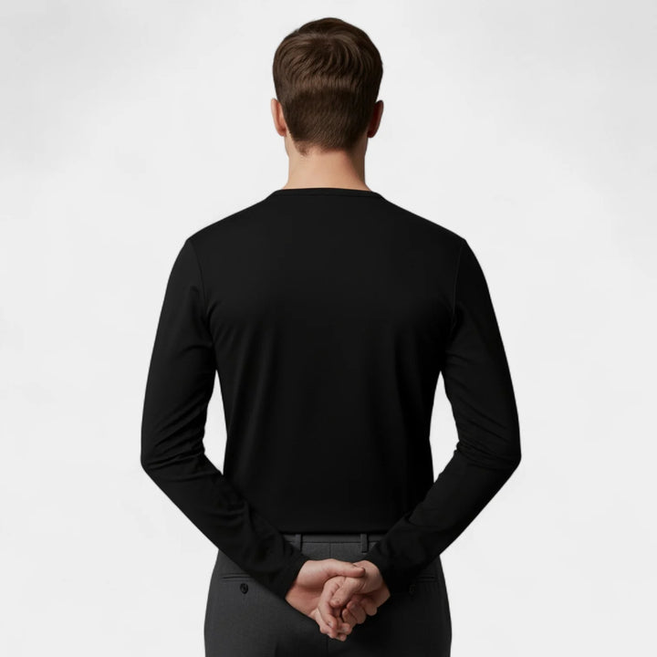 Men's Thermal Undershirt Set – Fitted Crew Neck Base Layer (Pack of 3)