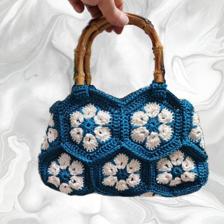 Embroidered Woven Handbag – Double-Sided Artisanal Women's Bag