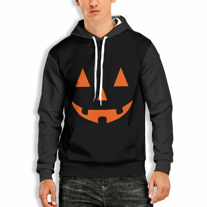 Men's 3D Digital Print Pullover Hoodie – Dimensional Patch Pocket