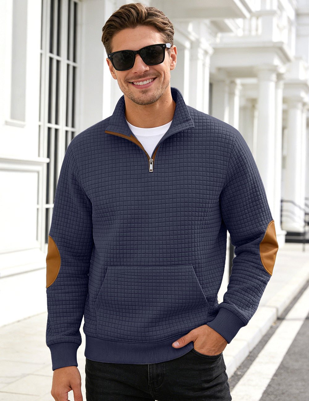 Men's Hoodie Pullover – Loose Fit with Patch Pocket Detail