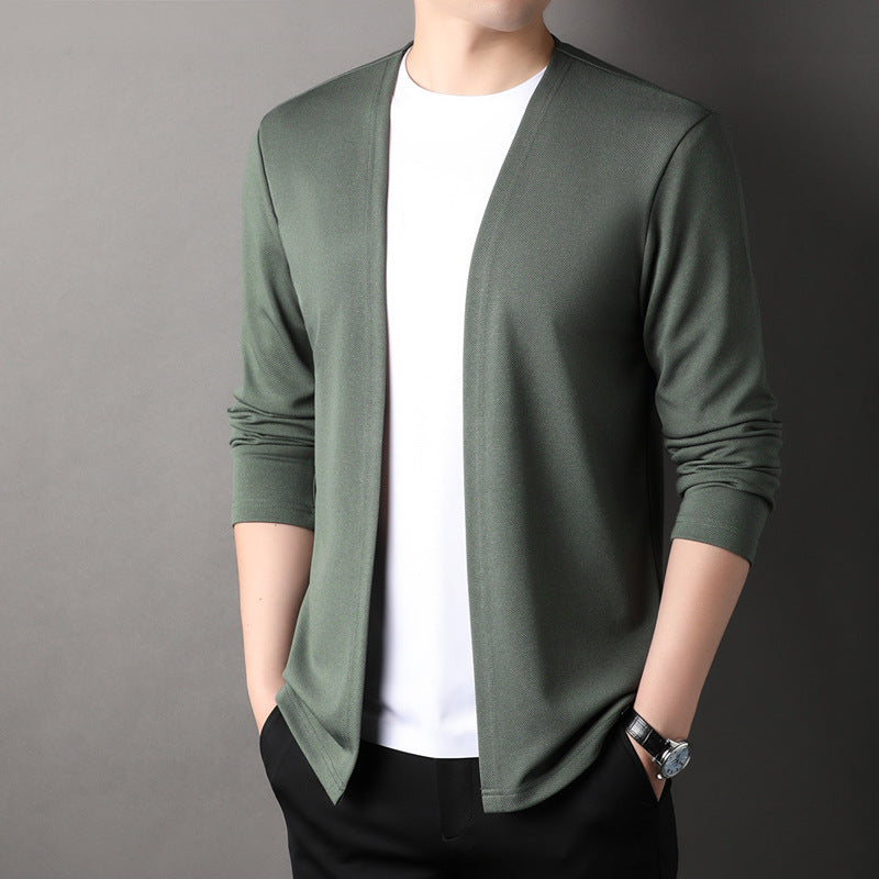 Men's Knit Cardigan Sweater – Relaxed Fit Cotton Blend Everyday Layer