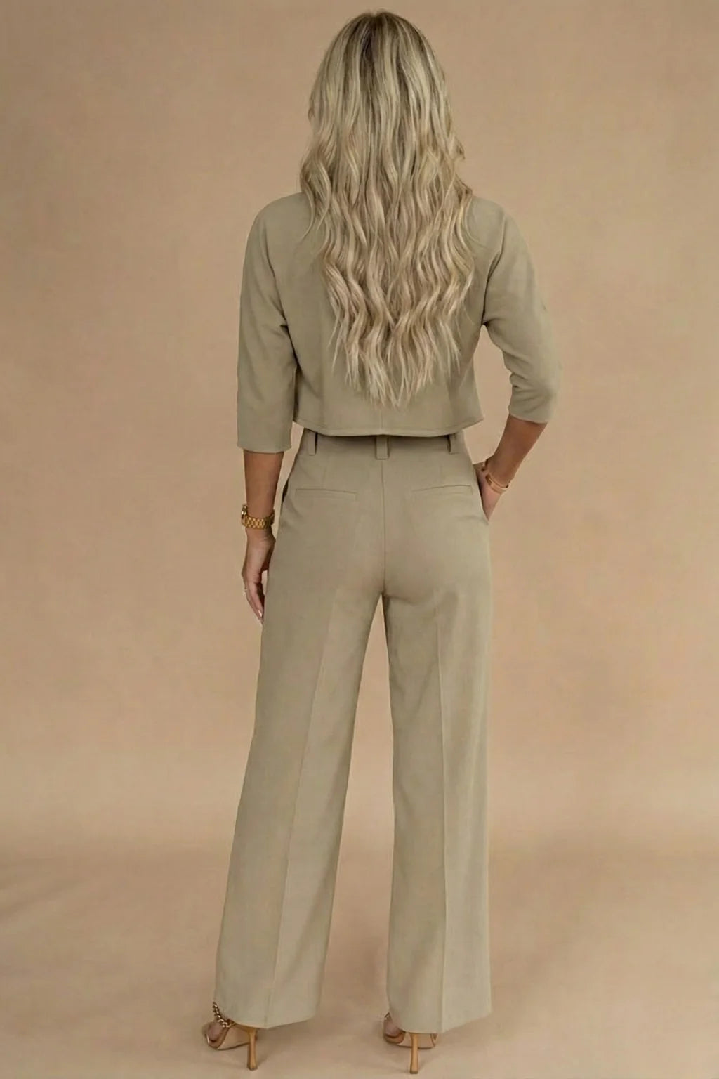 Women's Casual Nine-Quarter Sleeve Set – Fresh Relaxed Silhouette
