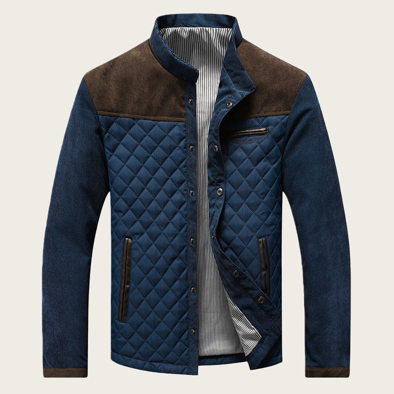 Men's Zip Up Jacket – Slim Fit, Structured Lining, Side Pockets