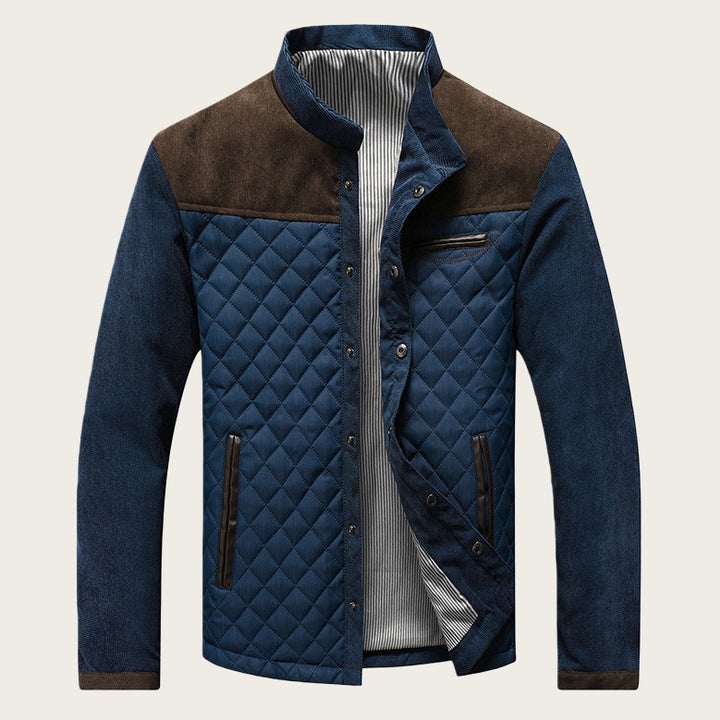 Men's Zip Up Jacket – Slim Fit, Structured Lining, Side Pockets