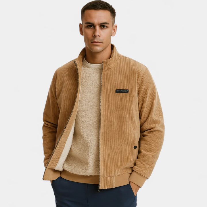 Men's Corduroy Jacket – Relaxed Fit Classic Collar Design