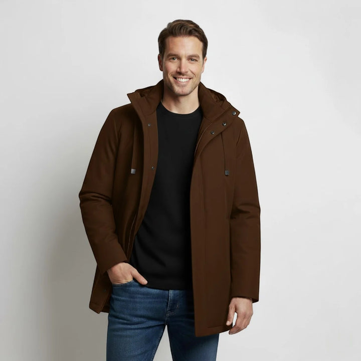 Men's Hooded Parka – Structured Technical Outerwear