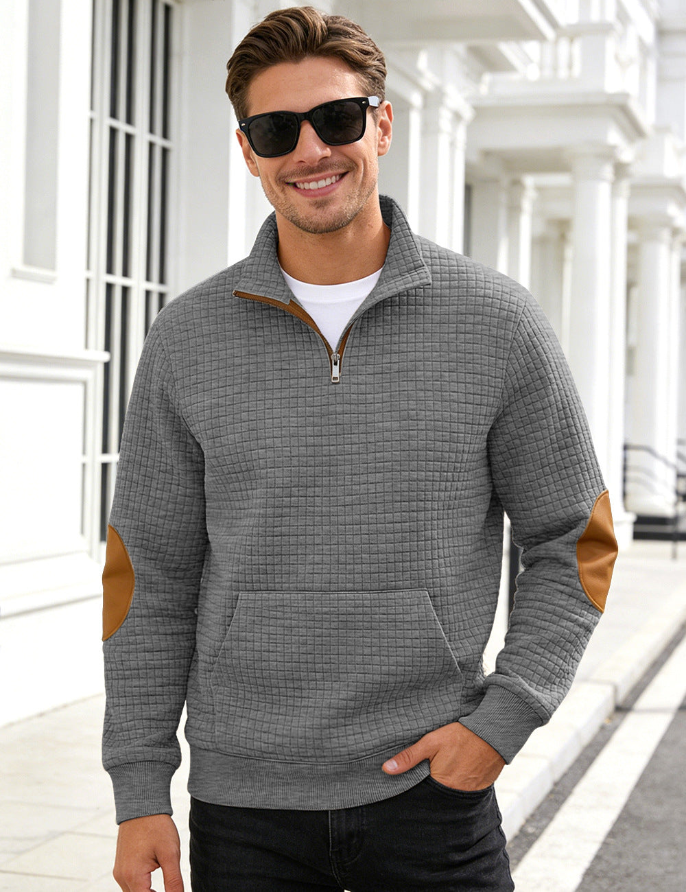 Men's Hoodie Pullover – Loose Fit with Patch Pocket Detail