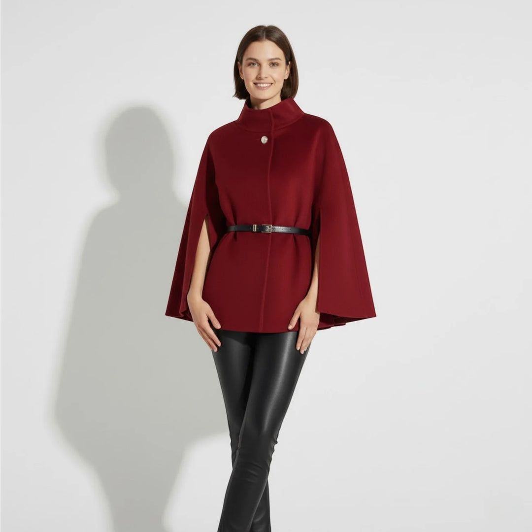 Women's Wool Blend Short Coat – Structured Fit, Warm Lined Design
