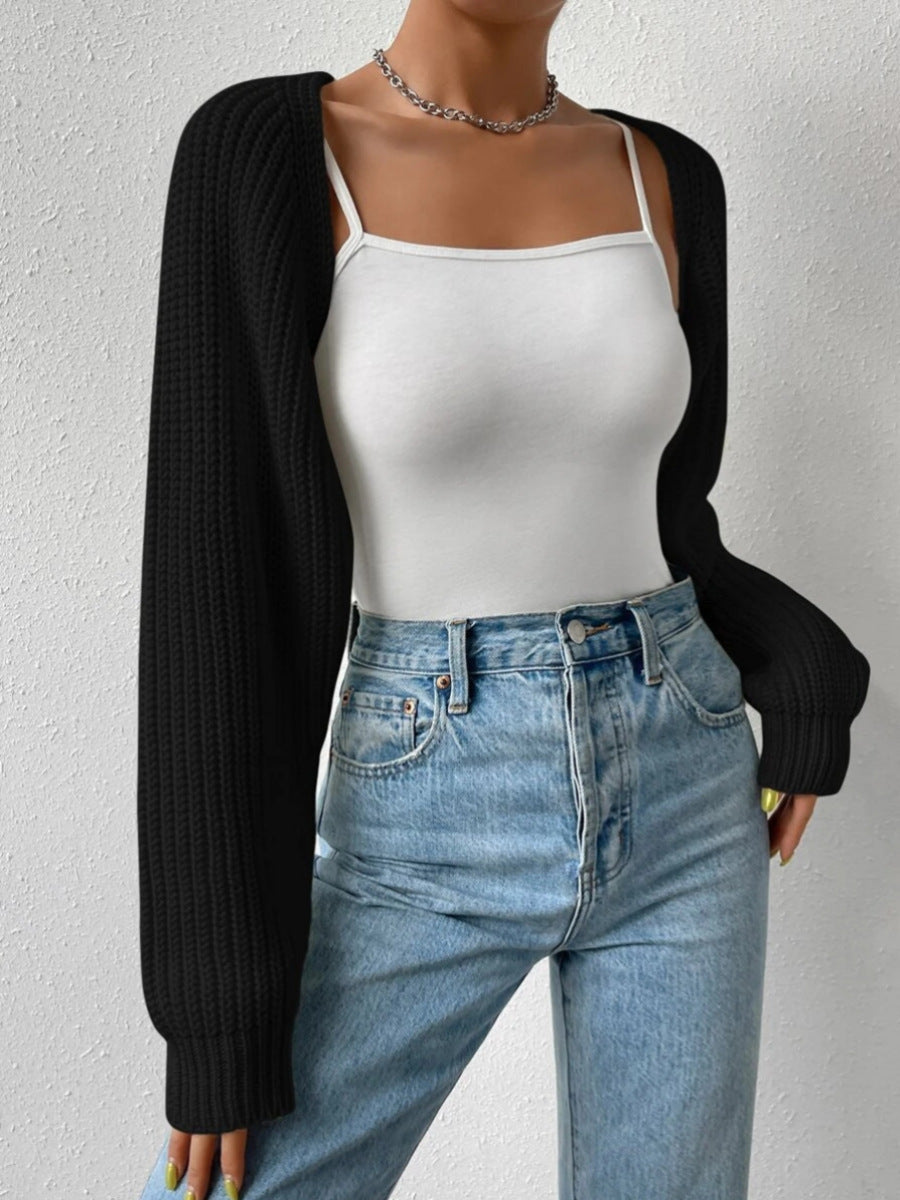 Women's Wool Blend Sweater – Classic Solid Knit Long Sleeve