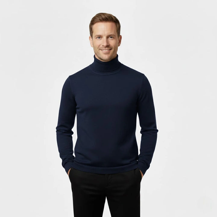 Men's Slim Fit Turtleneck Sweater Set – Everyday Refined Knitwear