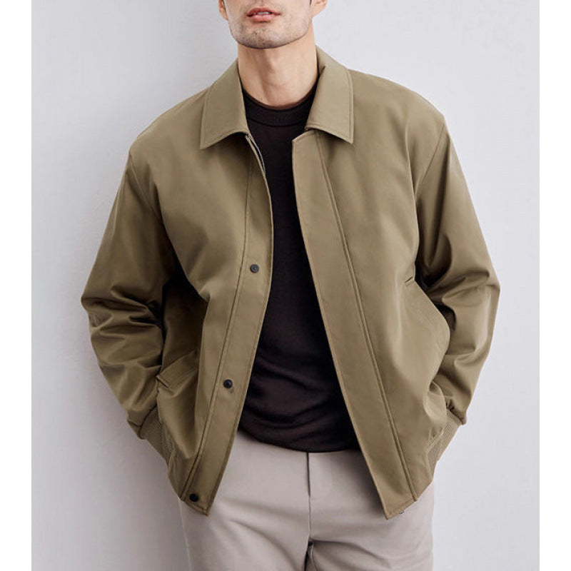Men's Slim Fit Lapel Jacket – Structured Korean Style Blazer