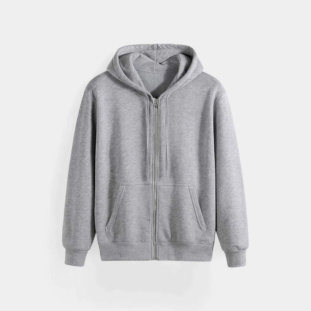 Men's Technical Blend Zip Cardigan – Relaxed Fit with Hood