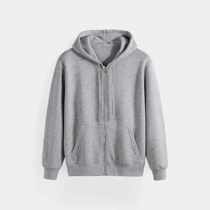 Men's Technical Blend Zip Cardigan – Relaxed Fit with Hood