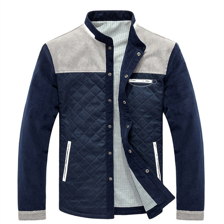 Men's Zip Up Jacket – Slim Fit, Structured Lining, Side Pockets
