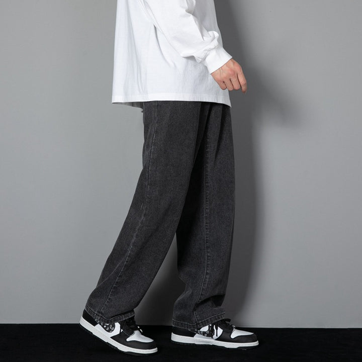 Men's Straight-Leg Denim Trouser in Cotton – Modern Slimming Fit