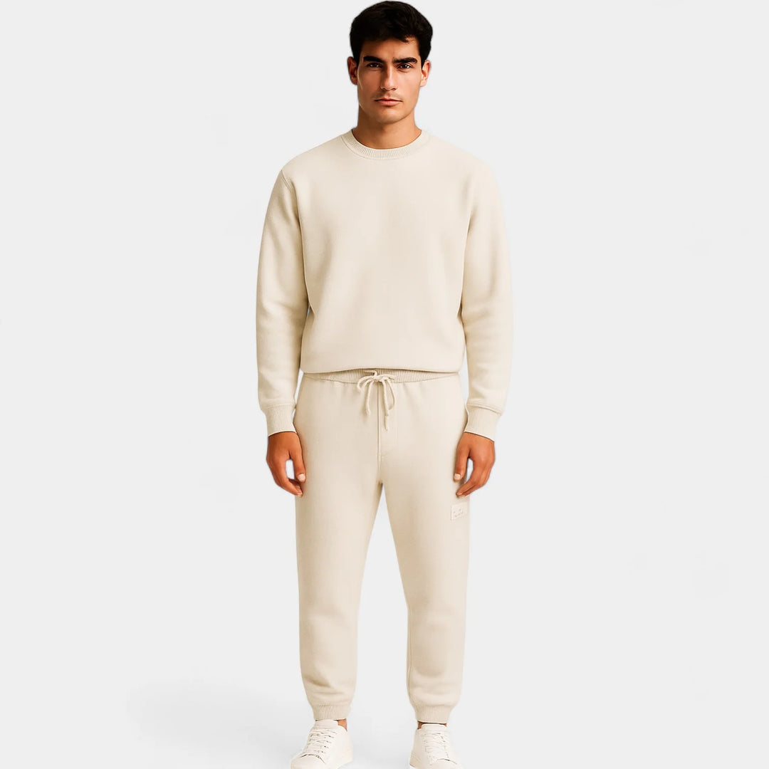 Men's Wool Lounge Set – Two-Piece Minimalist Modern Style for Relaxed Comfort