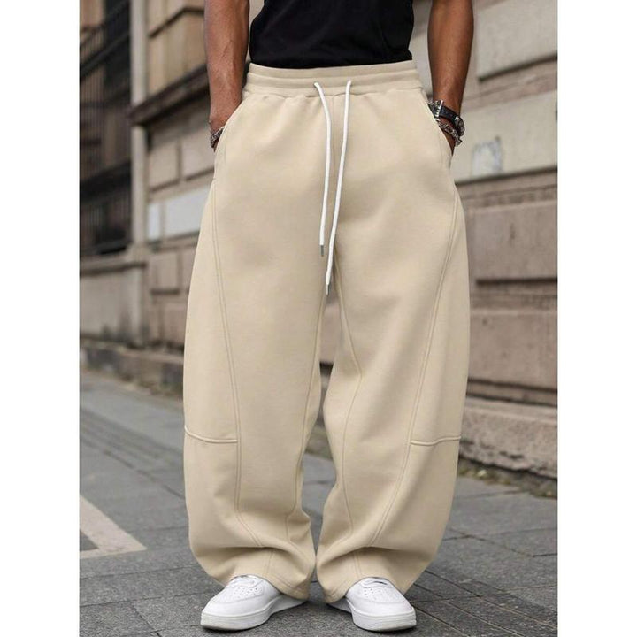 Men's Straight High Waist Cropped Pants – Lightweight Modern Fit