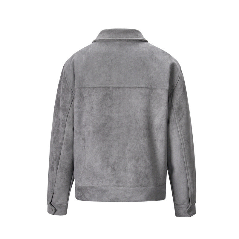 Men's Cotton Zip Jacket – Multi-Pocket Regular Fit