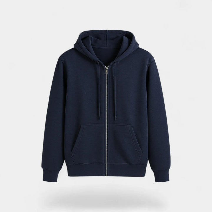 Men's Technical Blend Zip Cardigan – Relaxed Fit with Hood