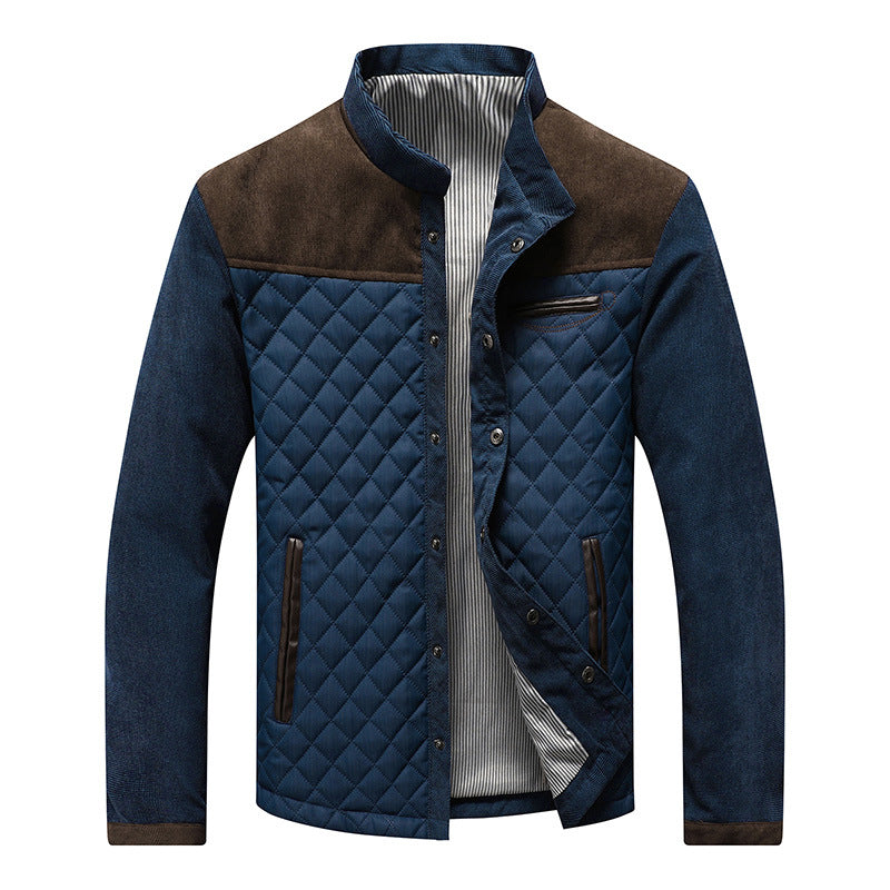 Men's Zip Up Jacket – Slim Fit, Structured Lining, Side Pockets
