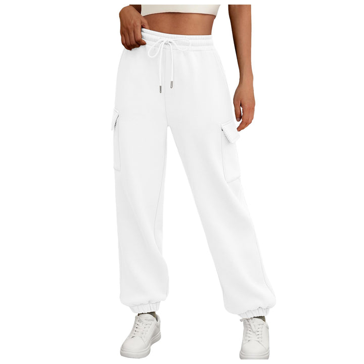 Women's Fleece Lined Cargo Jogger – Relaxed Baggy Fit with Pockets