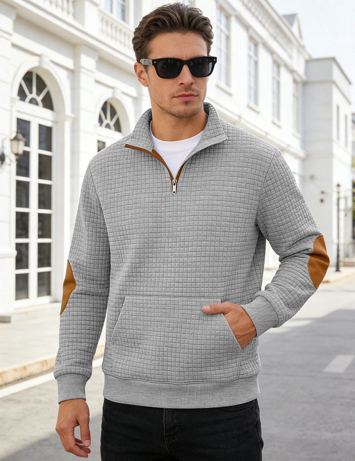 Men's Hoodie Pullover – Loose Fit with Patch Pocket Detail