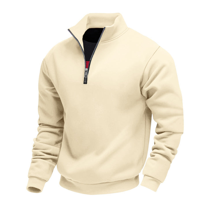 Men's Fleece-Lined Hoodie Jacket – Relaxed Fit Velvet Warmth