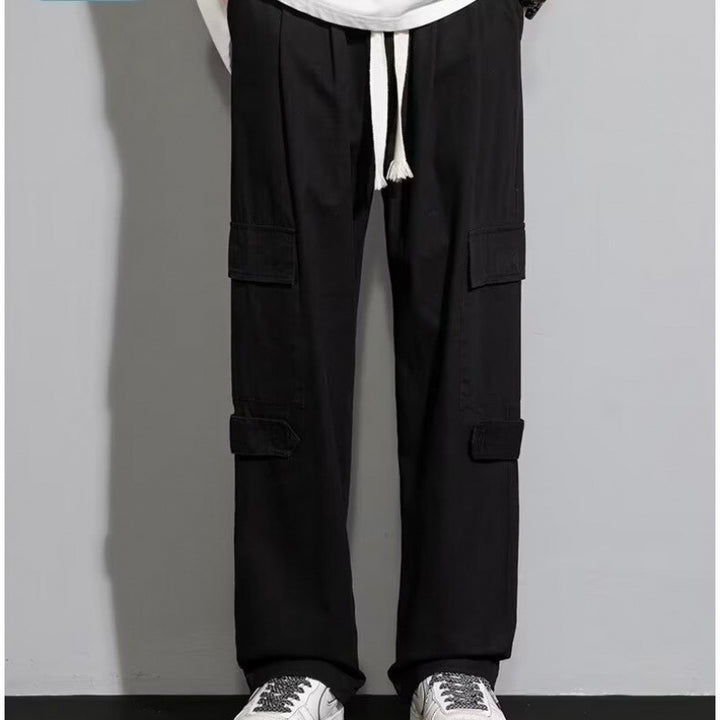 Men's Loose Straight Trouser – Cotton Blend Retro Fit