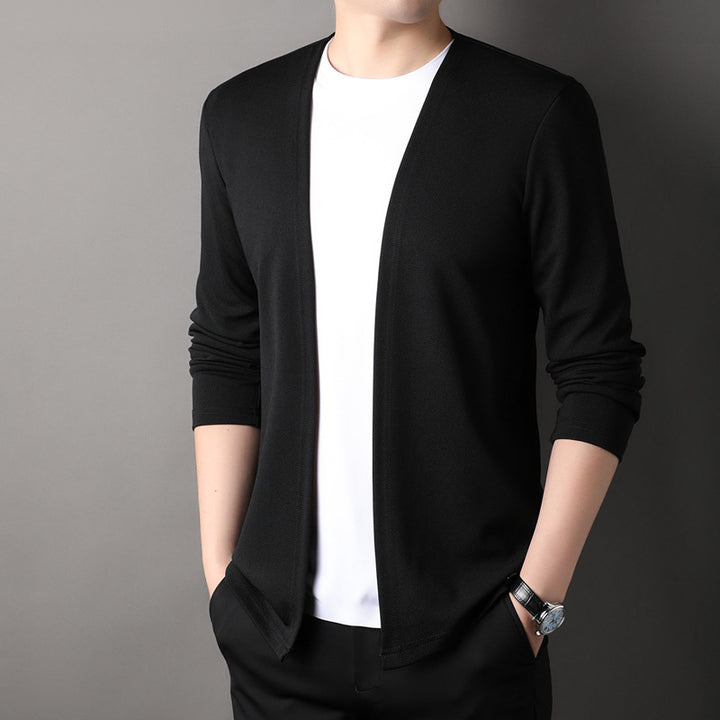 Men's Knit Cardigan Sweater – Relaxed Fit Cotton Blend Everyday Layer