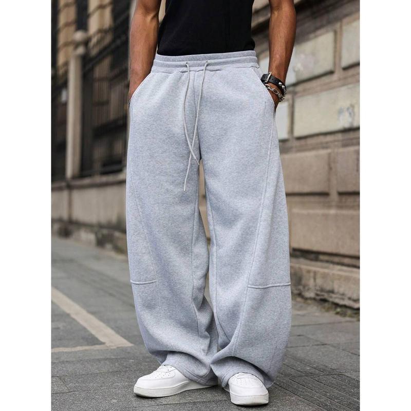 Men's Straight High Waist Cropped Pants – Lightweight Modern Fit